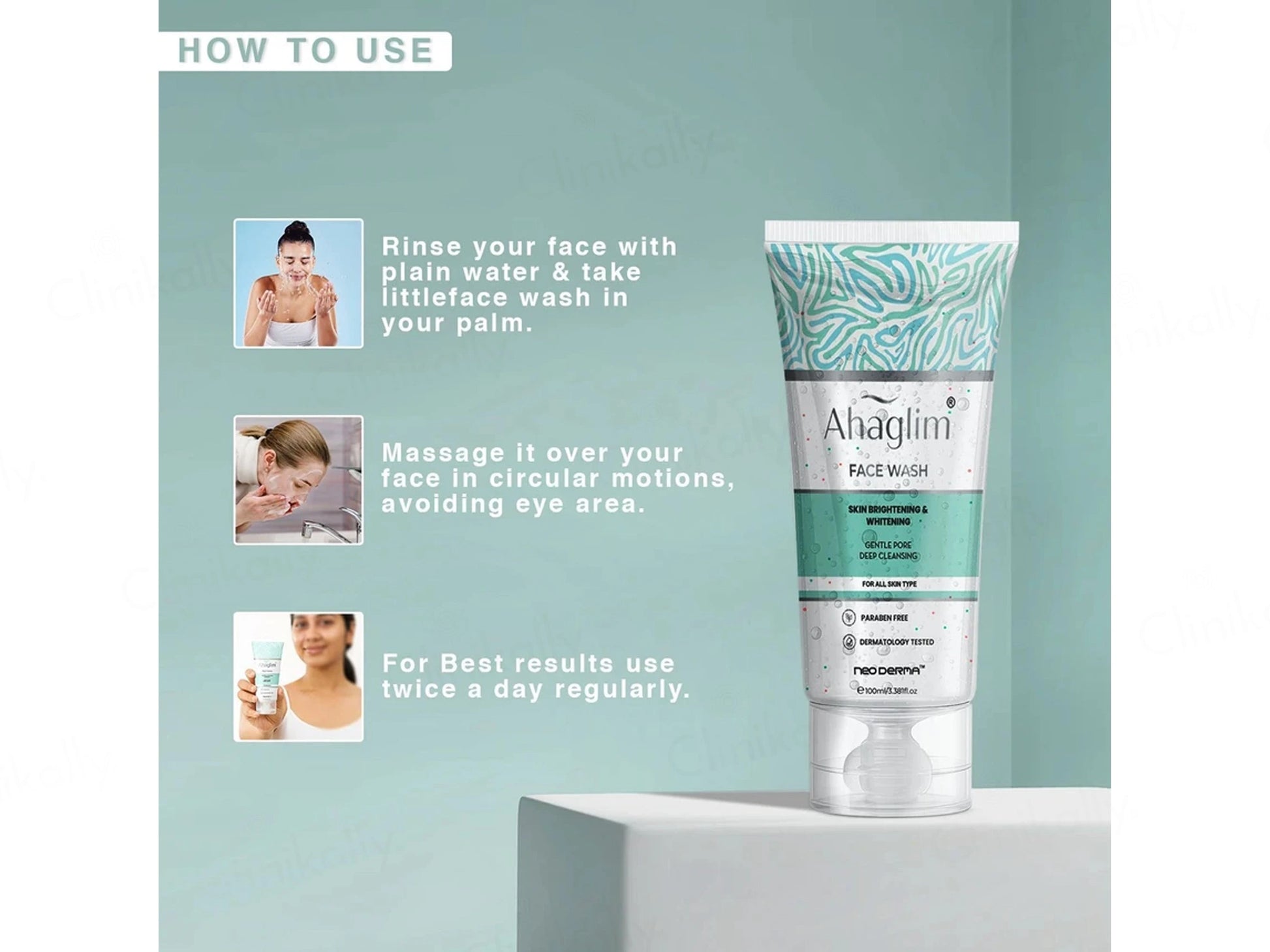 Ahaglim Skin Brightening and  Whitening Face Wash