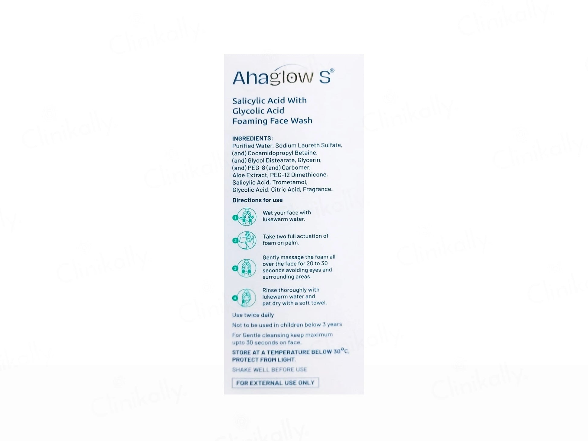 Ahaglow S Foaming Face Wash