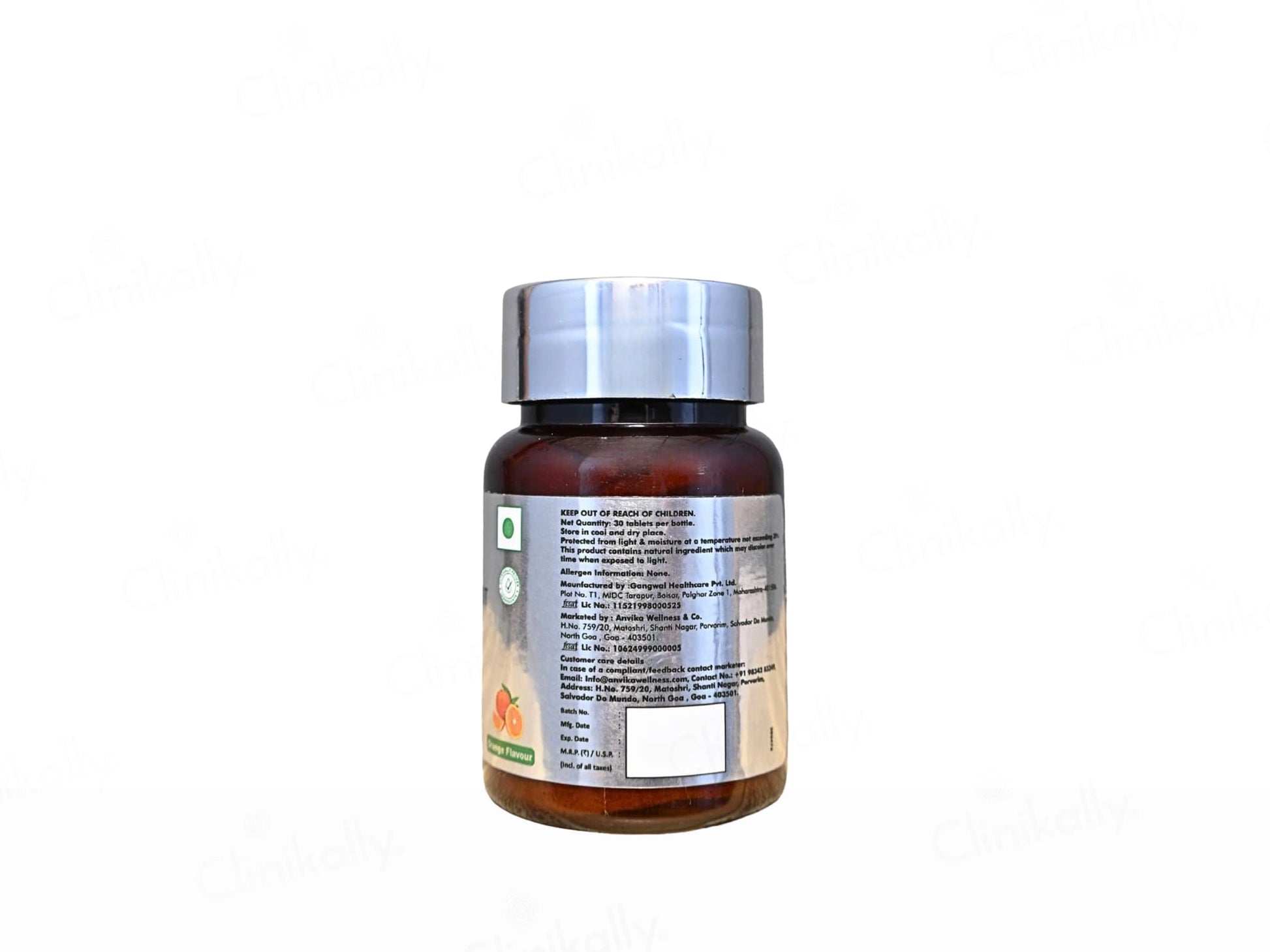 Anvika Gluta Glow MDT Nutraceutical Tablet - Orange Flavour