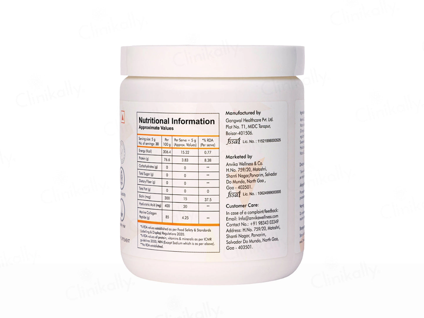 Anvika Marine Collagen Health Supplement Powder