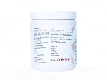 Anvika Veg Collagen Health Supplement Powder - Strawberry Flavour
