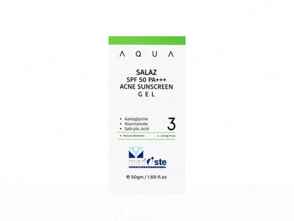 Aqua Salaz Acne Sunscreen Gel SPF 50 PA