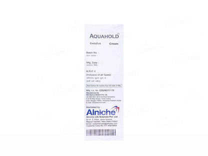 Aquahold Skin Hydration and  Moisturizer Cream