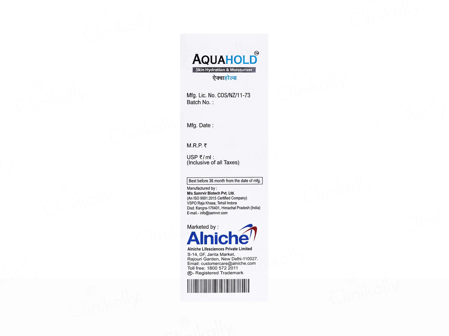 Aquahold Skin Hydration and  Moisturizer Lotion