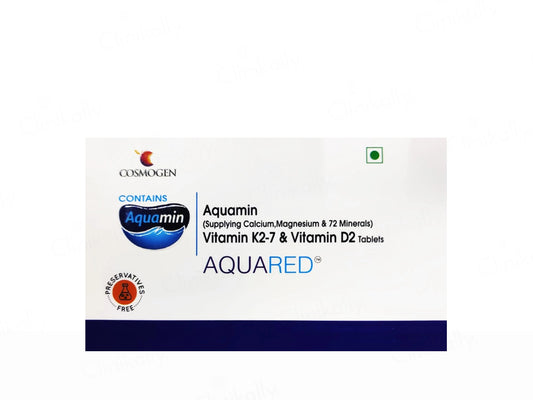 Aquared Aquamin, Vitamin K2-7 and  Vitamin D2 Tablet