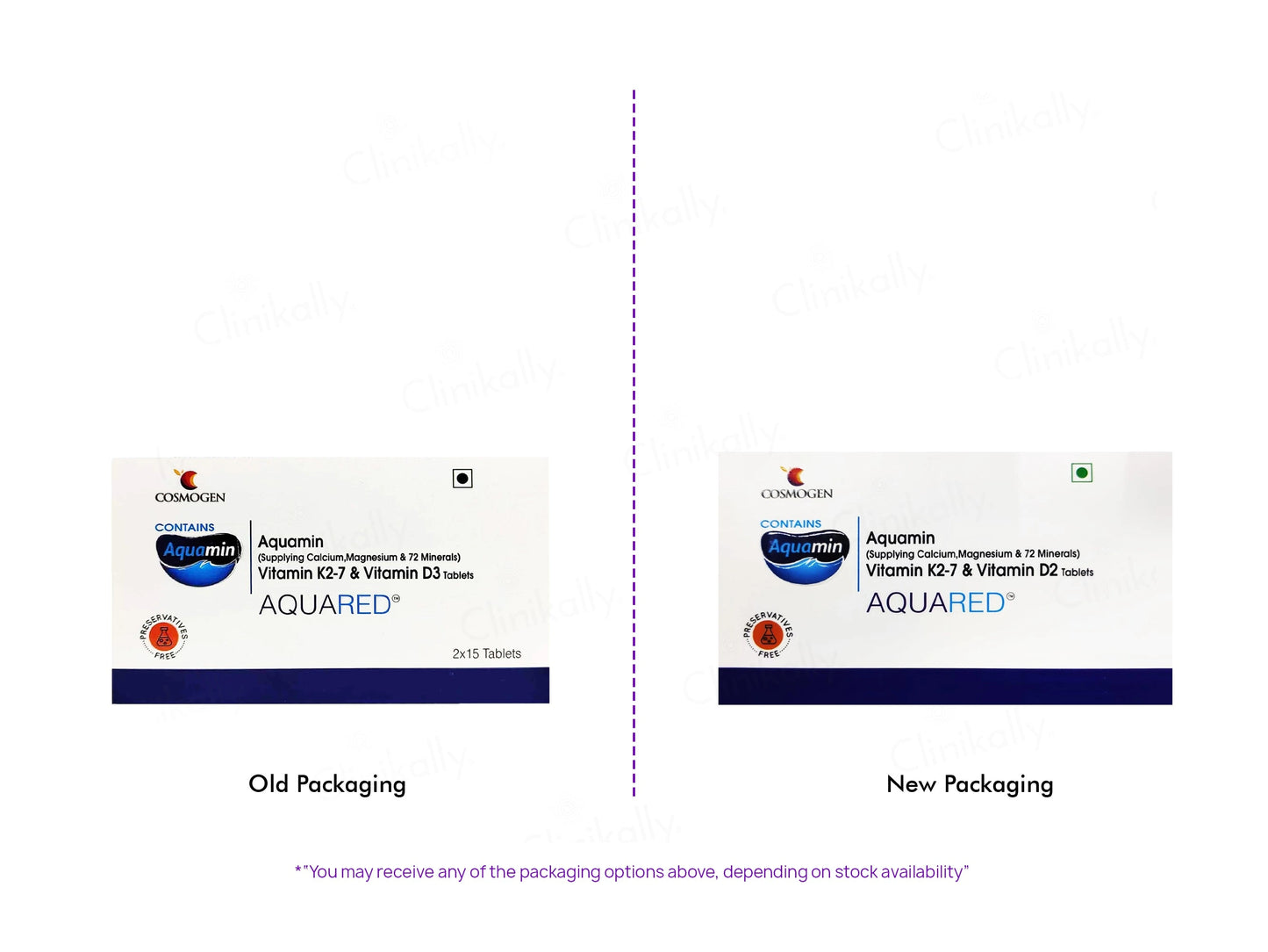 Aquared Aquamin, Vitamin K2-7 and  Vitamin D2 Tablet