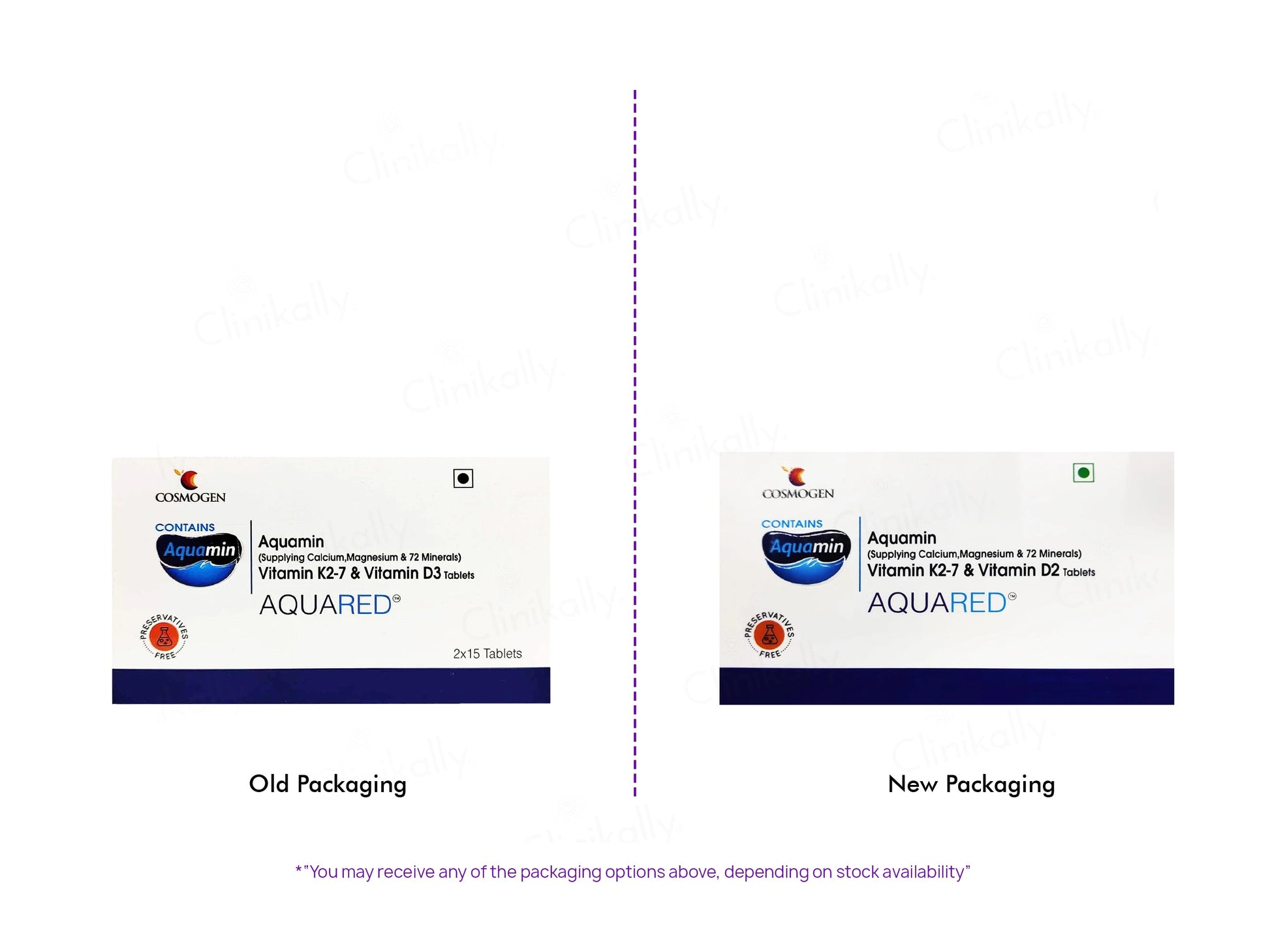Aquared Aquamin, Vitamin K2-7 and  Vitamin D2 Tablet