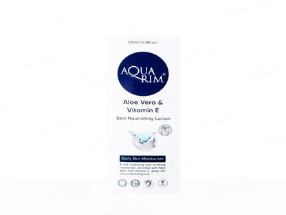 Aquarim Aloe Vera and  Vitamin E Skin Nourishing Lotion