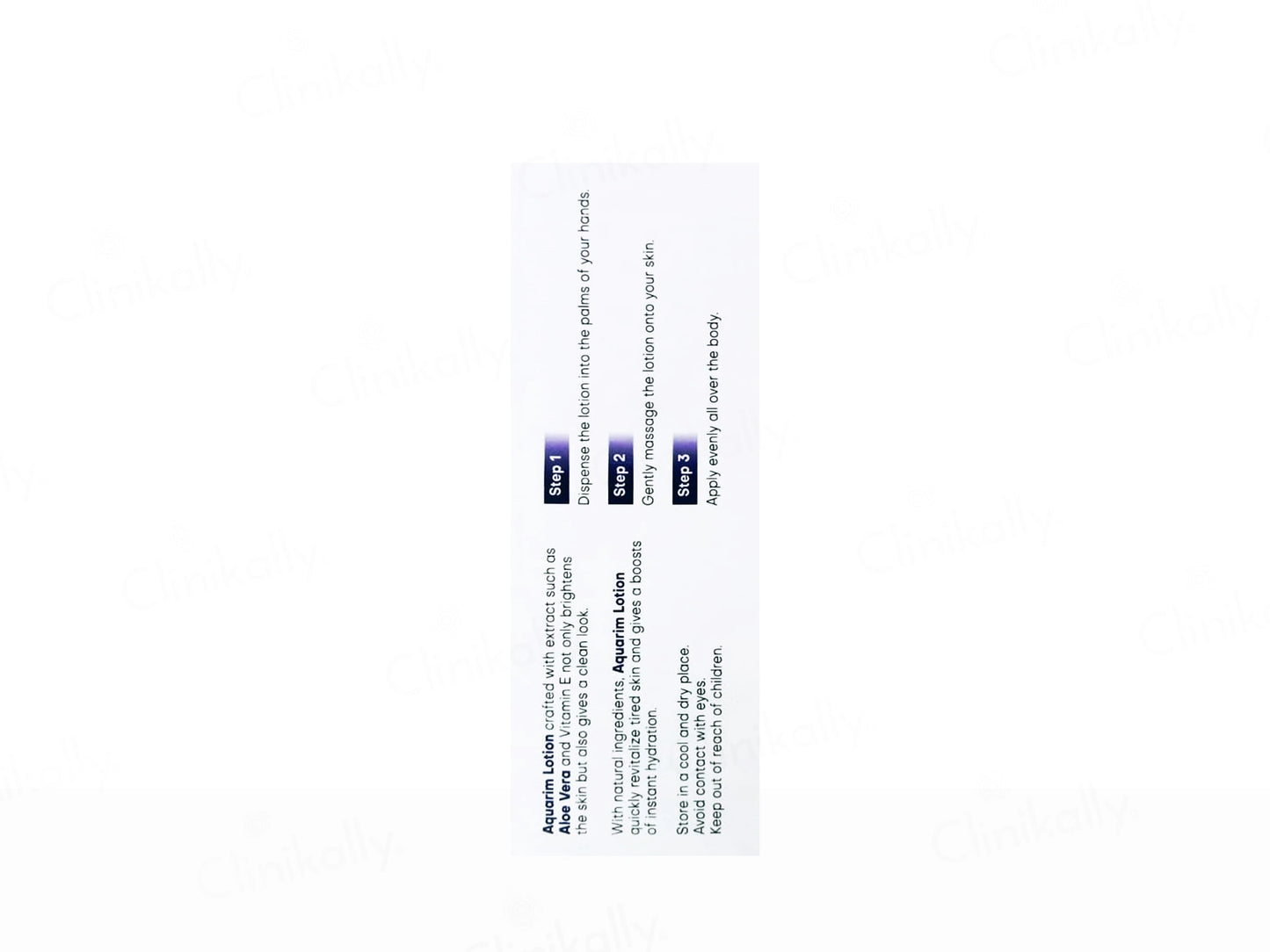 Aquarim Aloe Vera and  Vitamin E Skin Nourishing Lotion