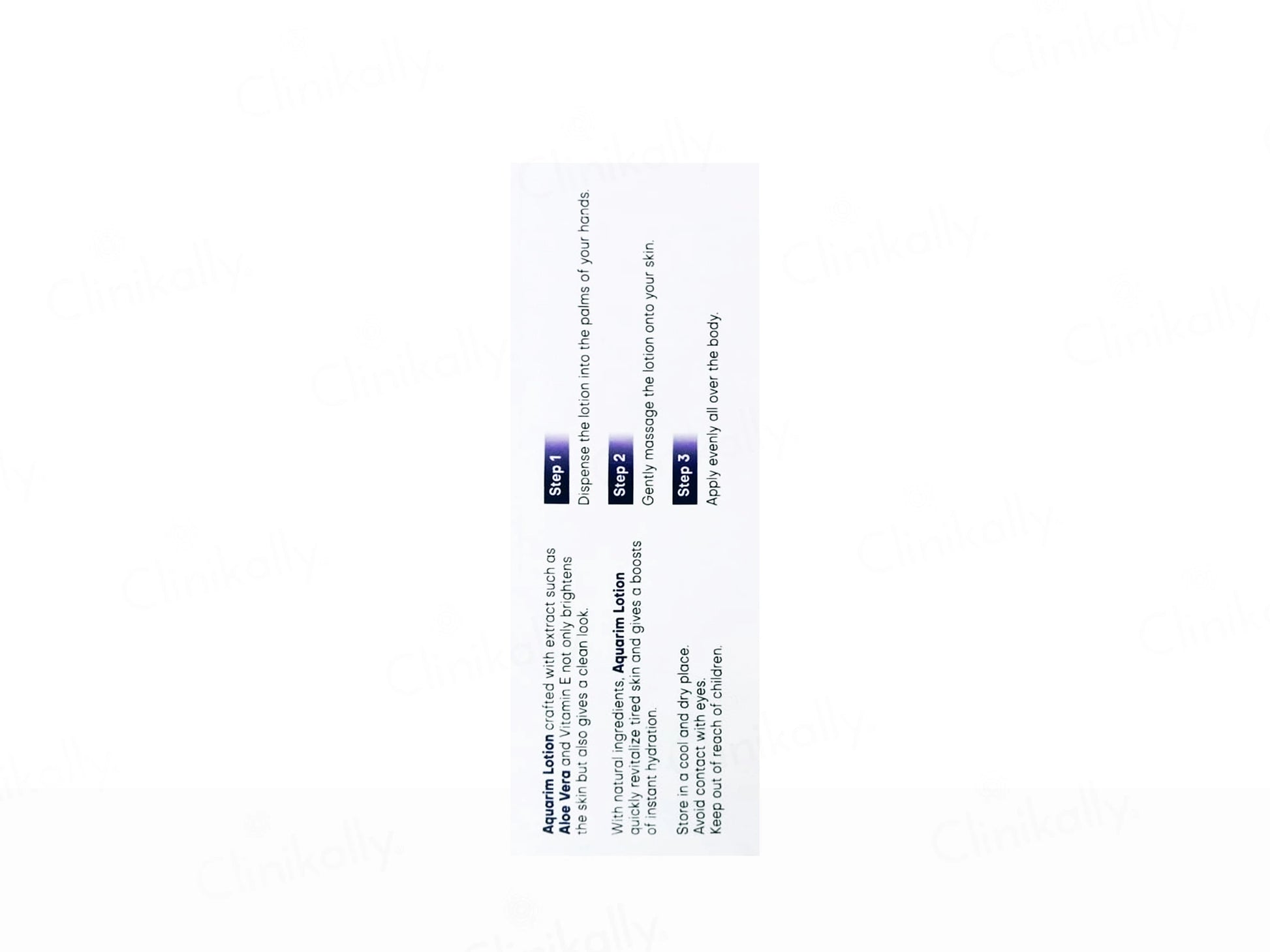 Aquarim Aloe Vera and  Vitamin E Skin Nourishing Lotion