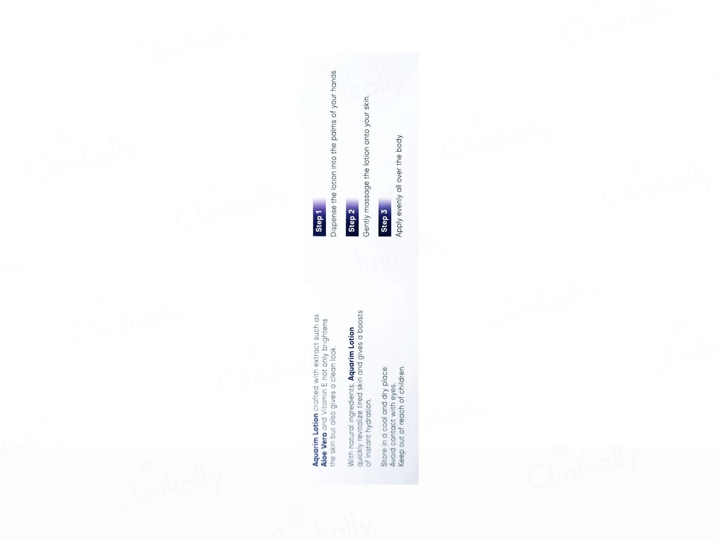 Aquarim Aloe Vera and  Vitamin E Skin Nourishing Lotion