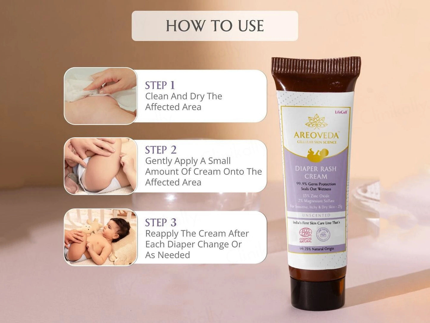 Areoveda Baby Diaper Rash Cream