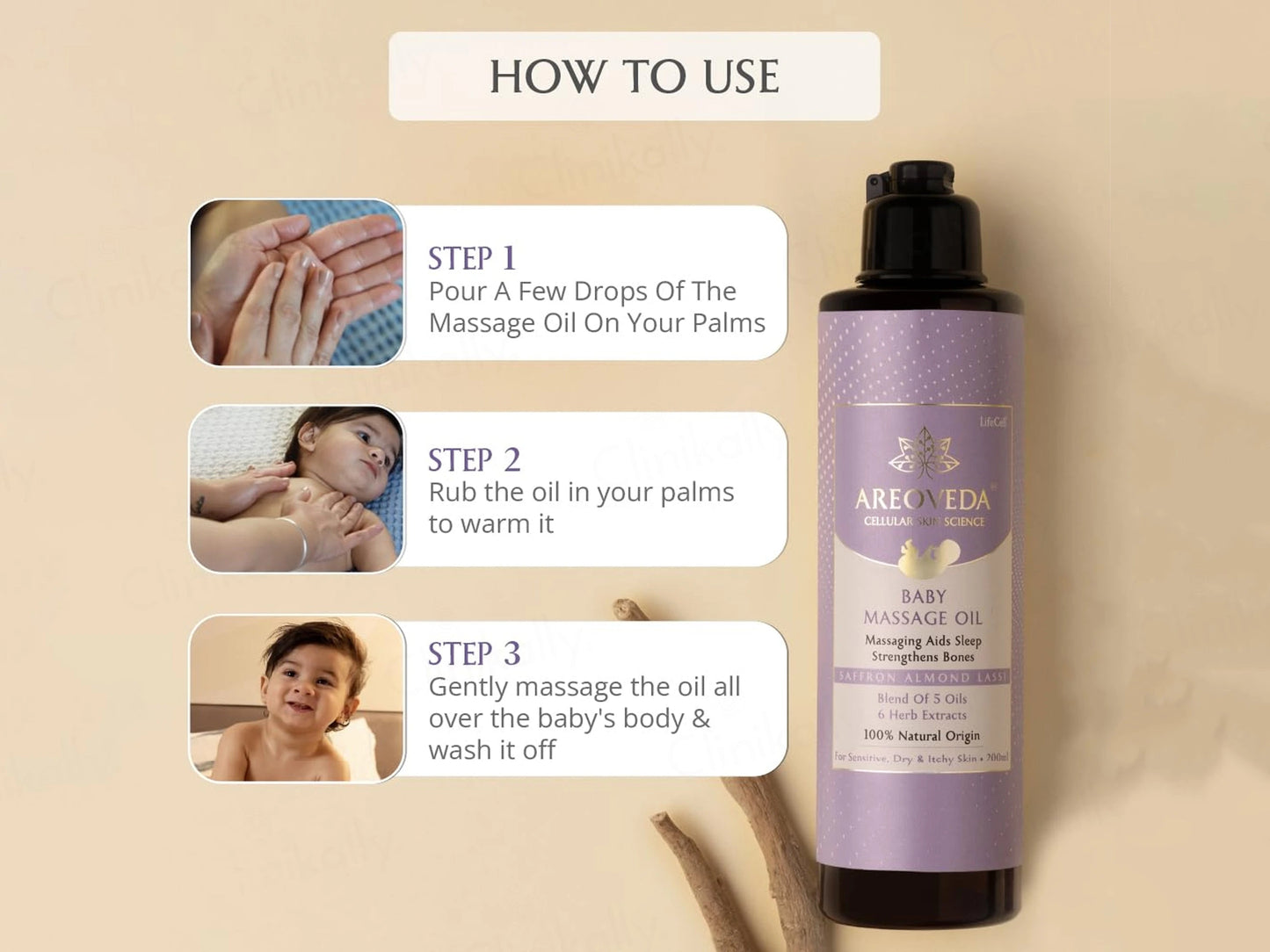 Areoveda Baby Massage Oil
