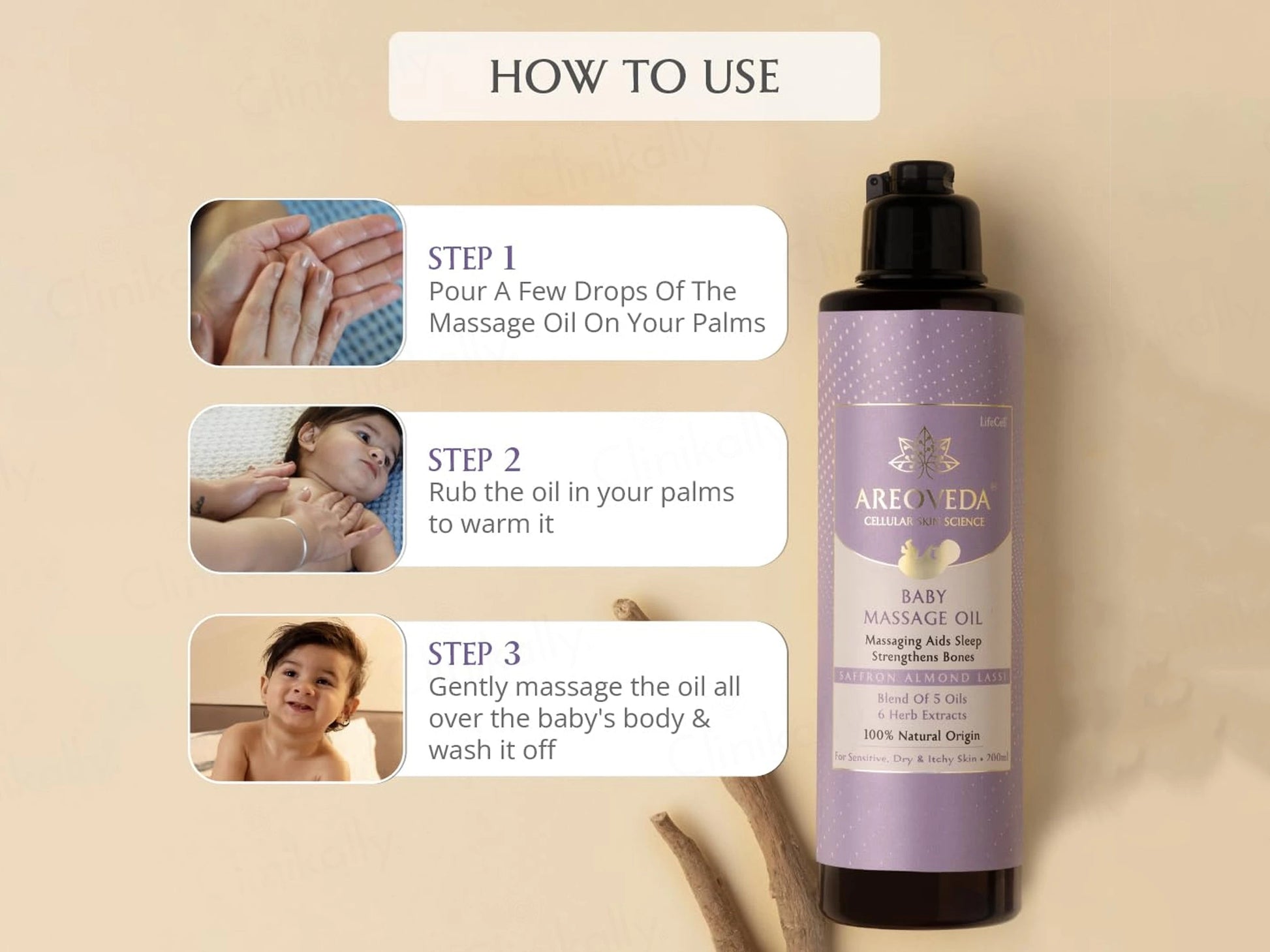 Areoveda Baby Massage Oil
