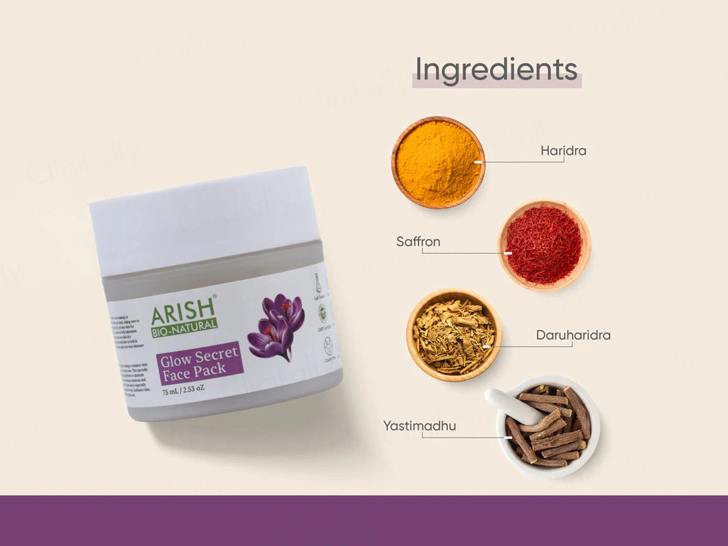 Arish Bio-Natural Glow Secret Face Pack