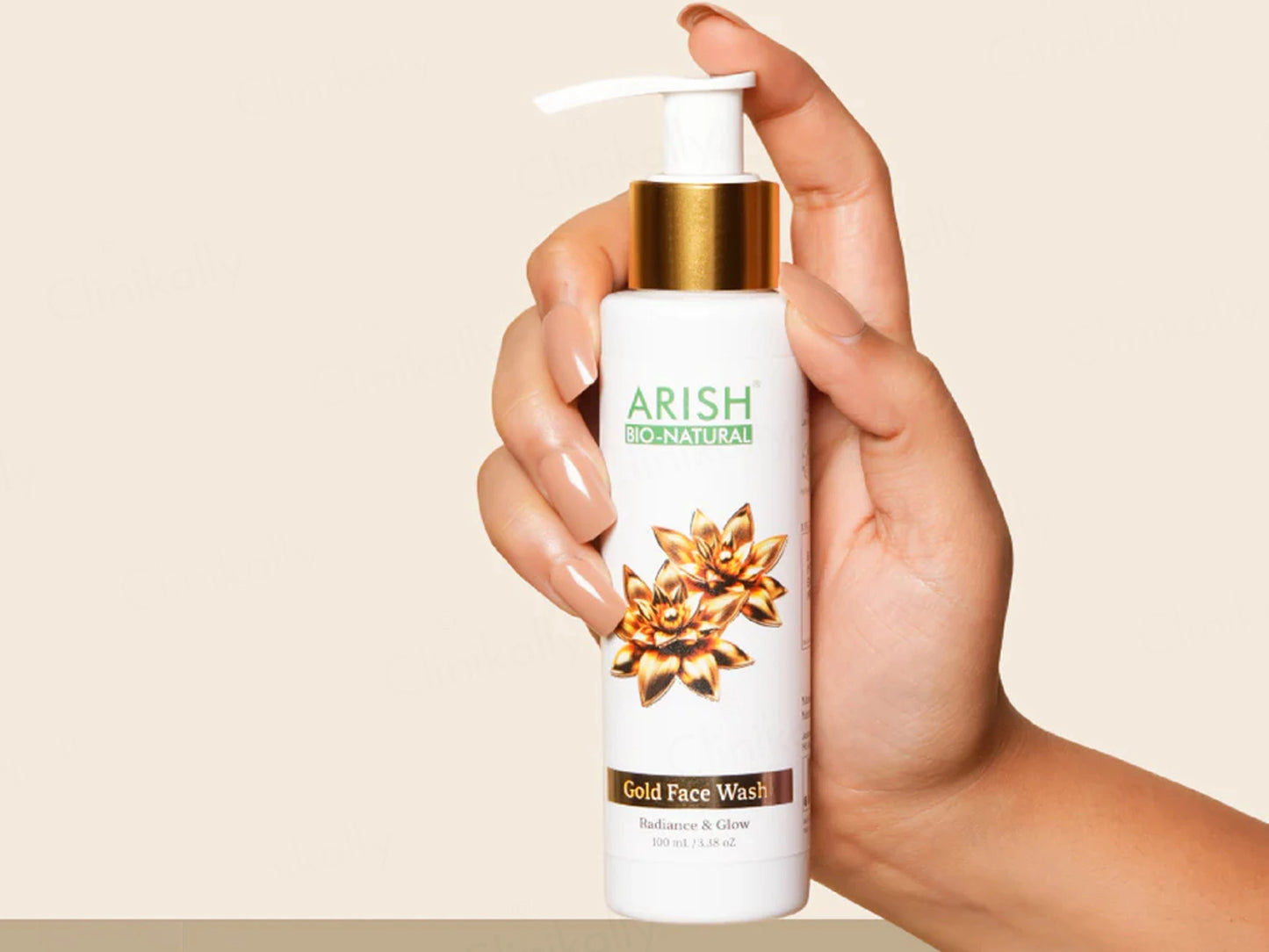 Arish Bio-Natural Gold Radiance and  Glow Face Wash