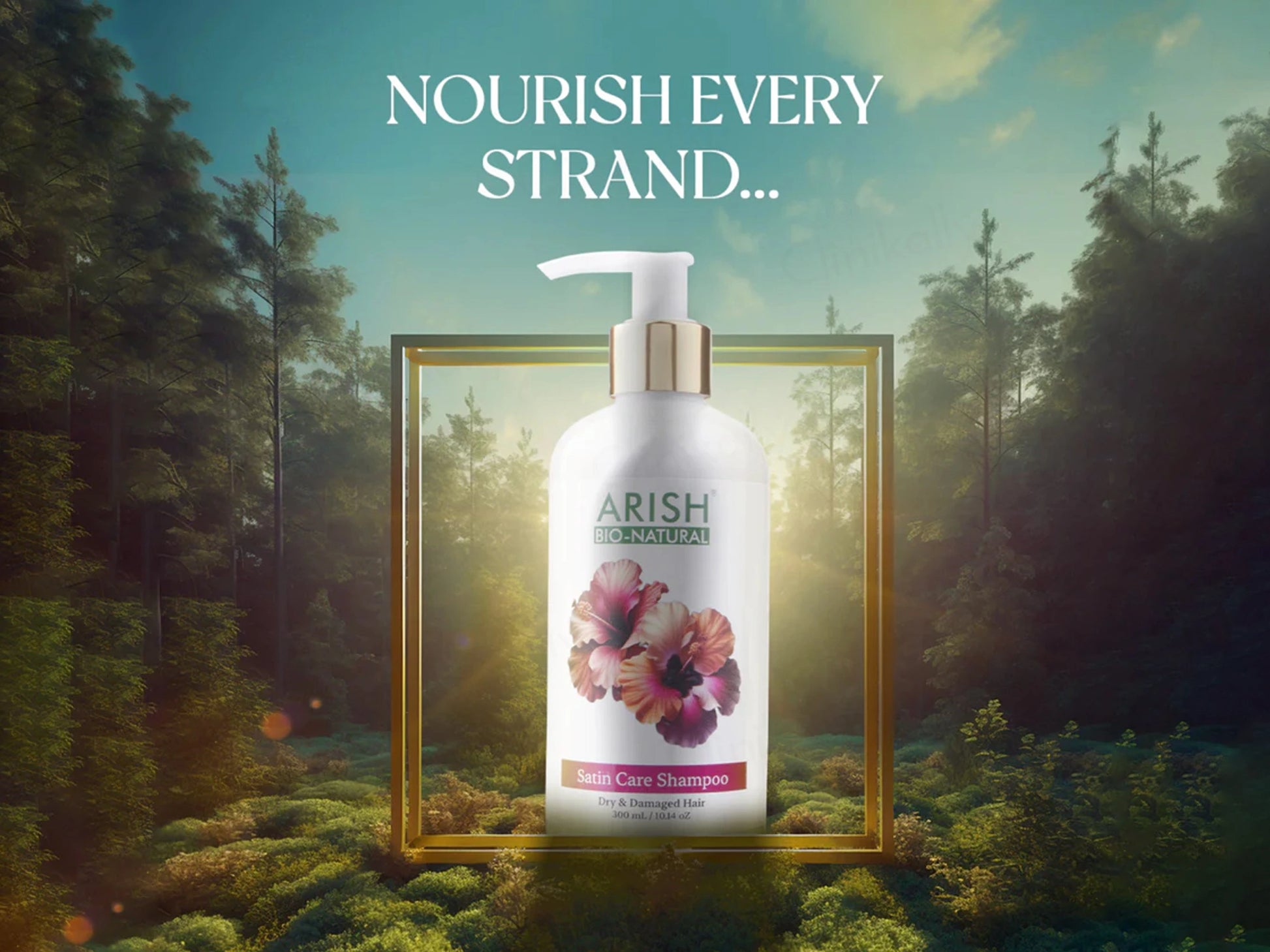 Arish Bio-Natural Satin Care Shampoo For Dry and  Damaged Hair