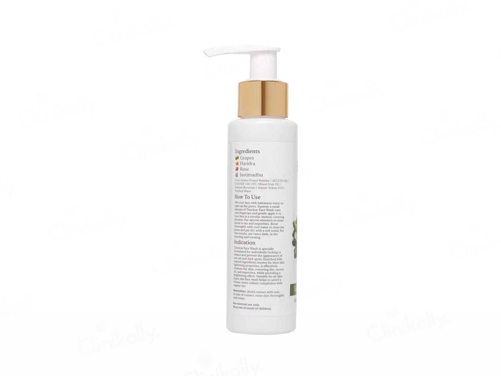 Arish Bio-Natural Tanclear Detan and  Skin Brightening Face Wash