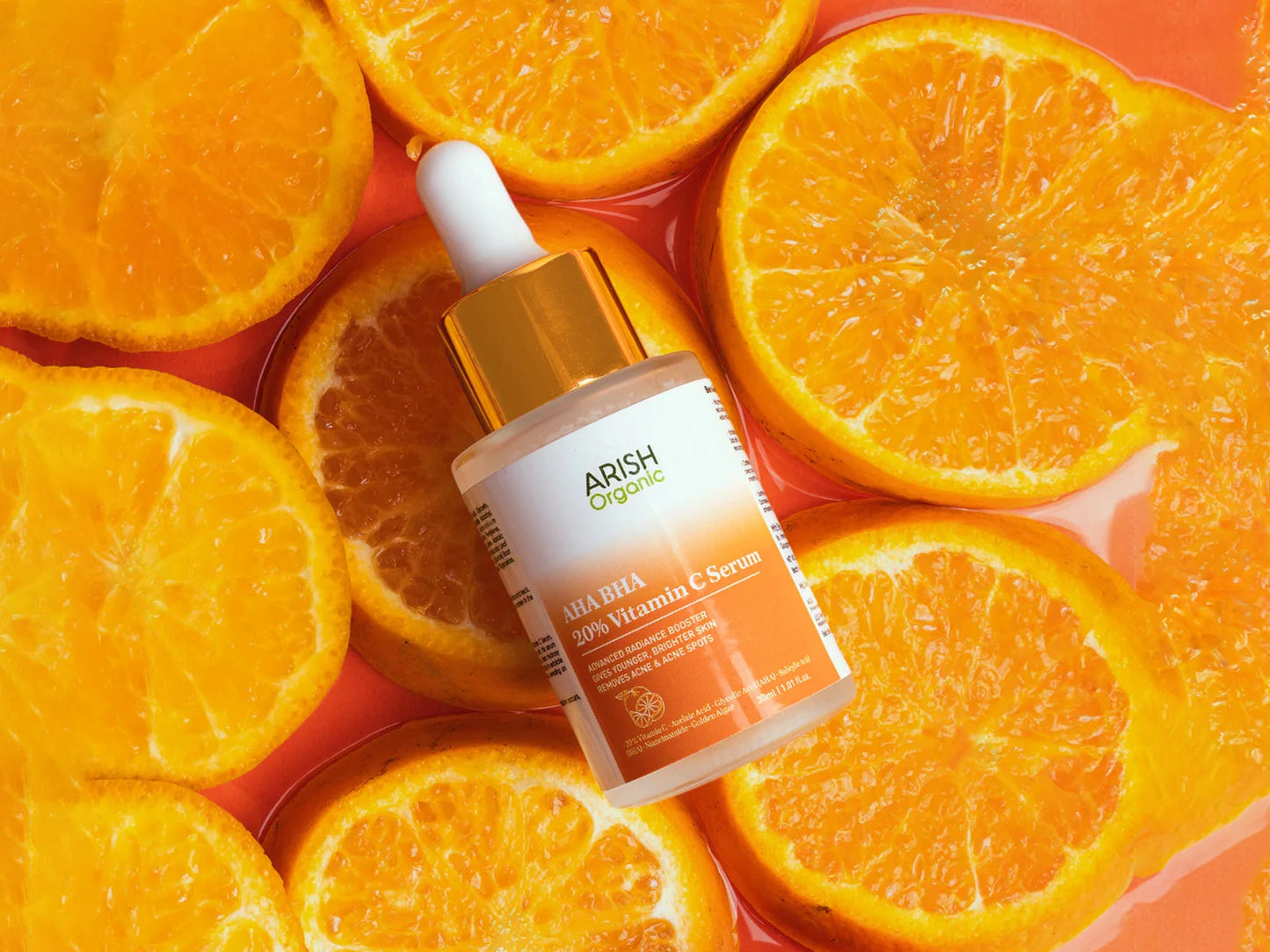 Arish Organic AHA BHA 20 Percent Vitamin C Serum