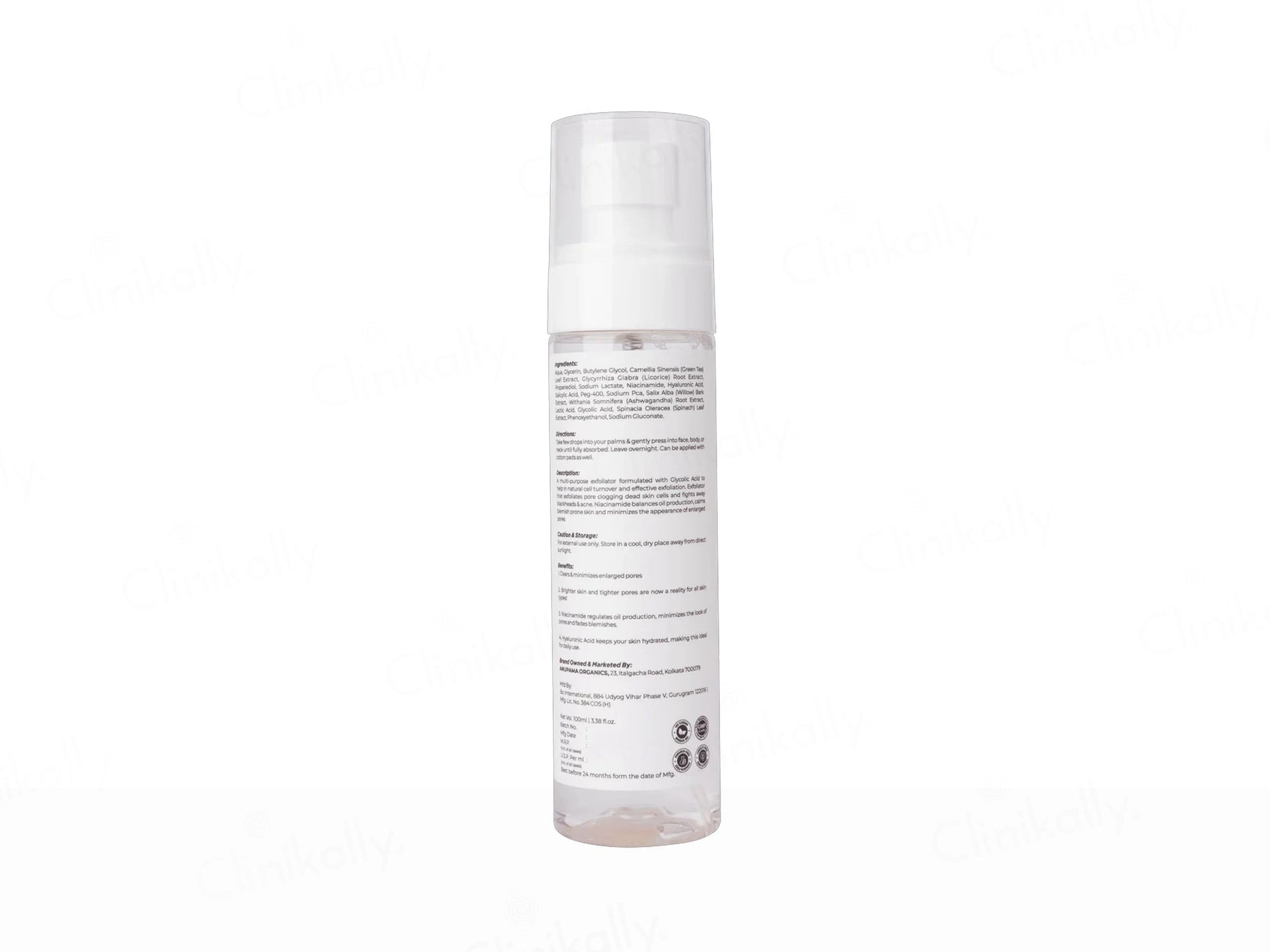 Arish Organic AHA BHA Balance Exfoliator Toner