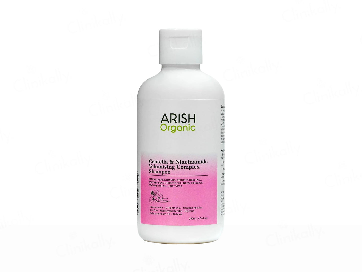 Arish Organic Centella and  Niacinamide Volumising Complex Shampoo