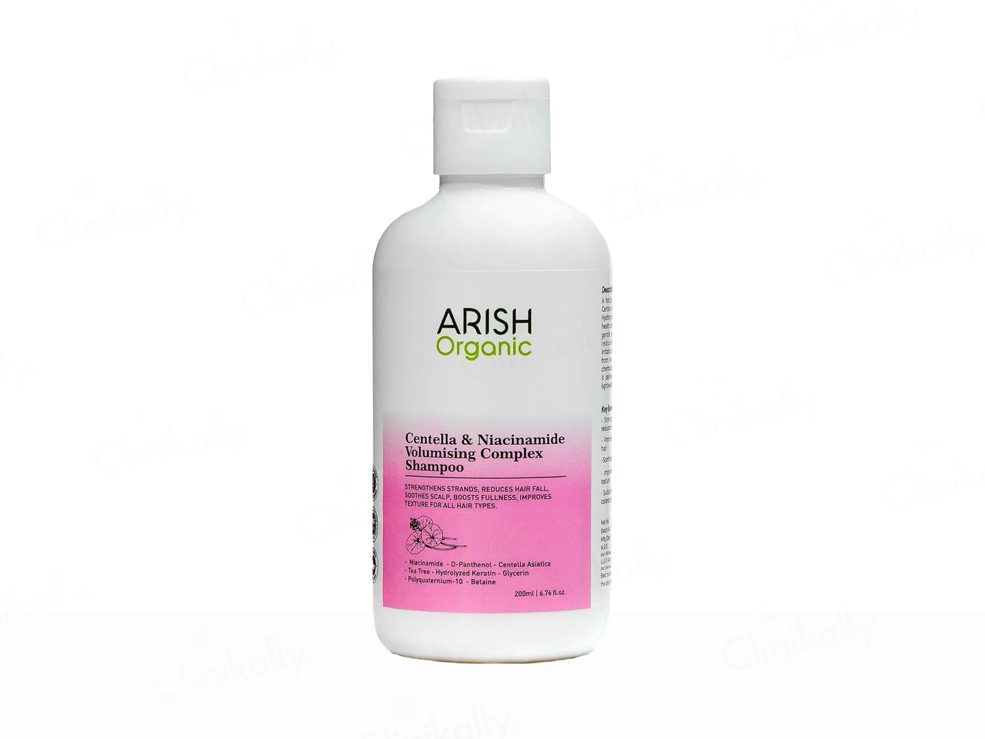 Arish Organic Centella and  Niacinamide Volumising Complex Shampoo