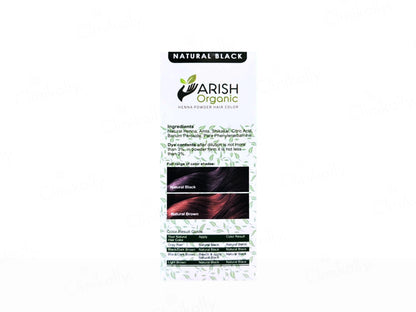 Arish Organic Henna Powder No Ammonia Herbal Hair Color Natural Black