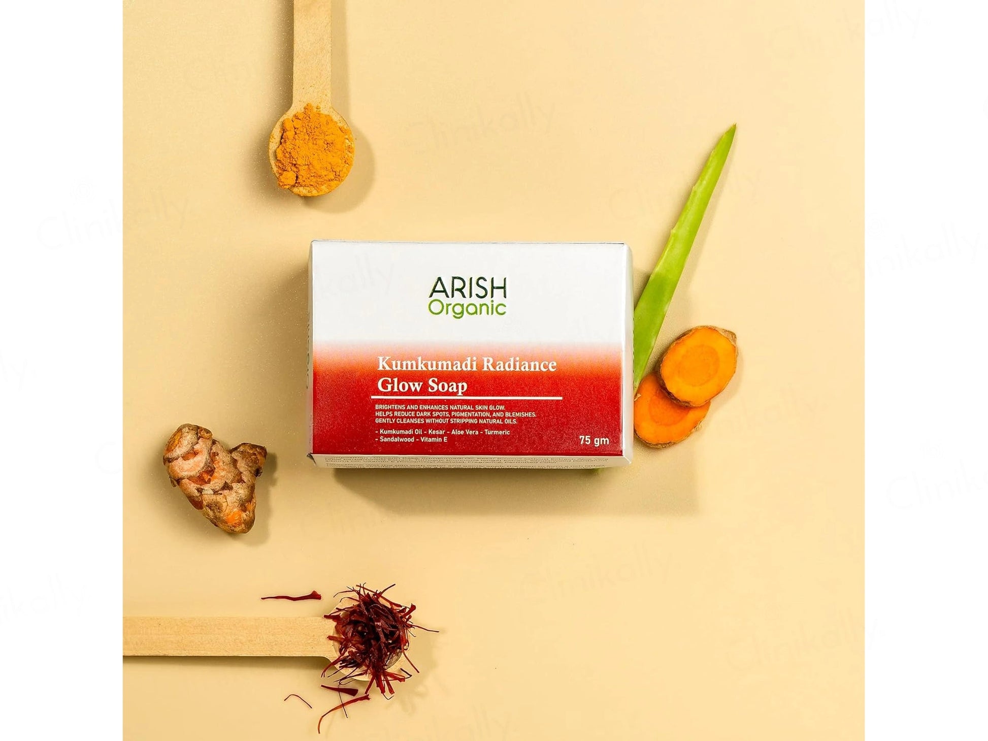 Arish Organic Kumkumadi Radiance Glow Soap