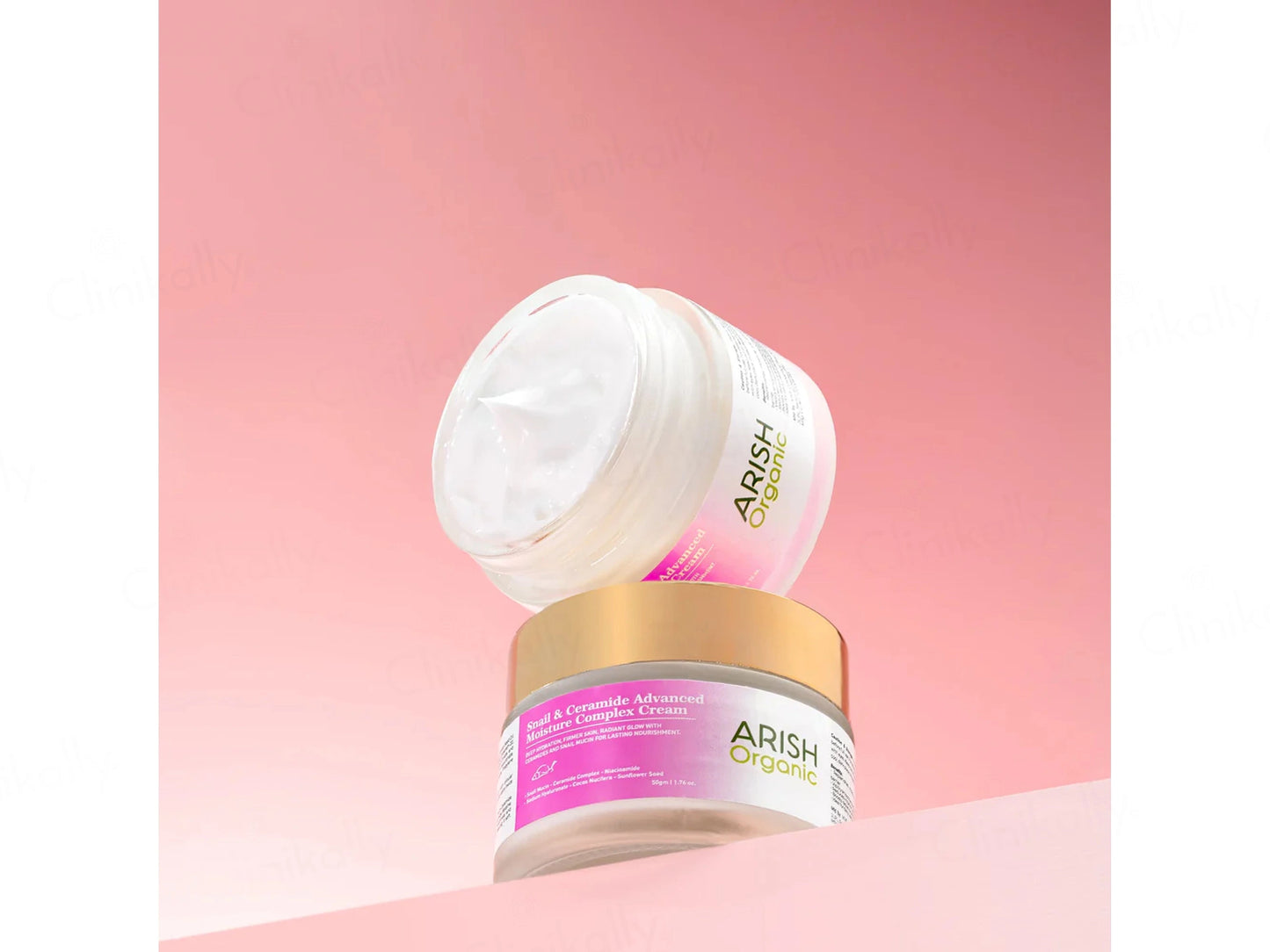 Arish Organic Snail and  Ceramide Advanced Moisture Complex Cream