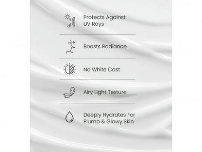 Arish Organic Vitamin C and  Hyaluronic Acid Glow Sunscreen SPF 50 PA
