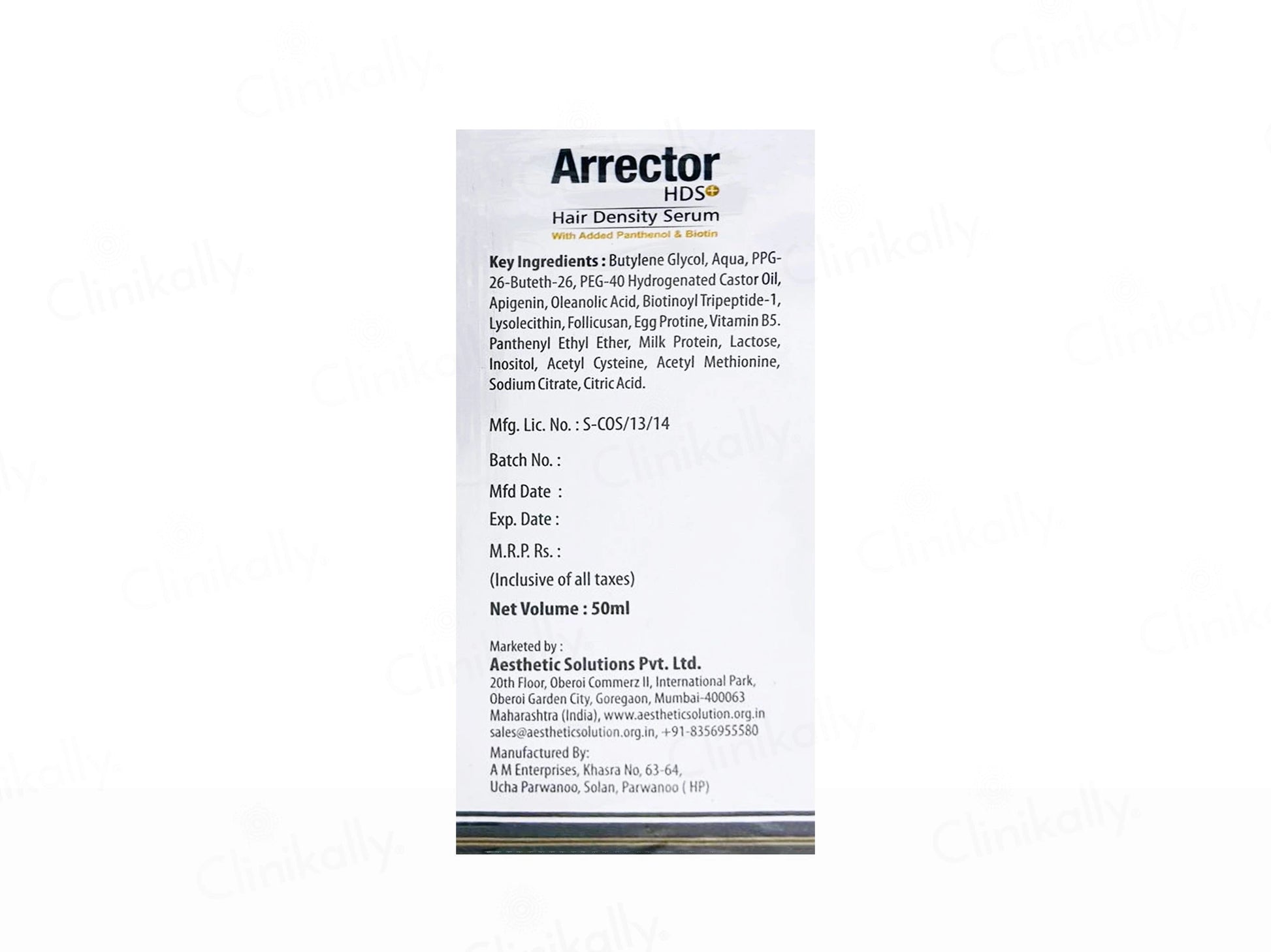 Arrector HDS Hair Density Serum