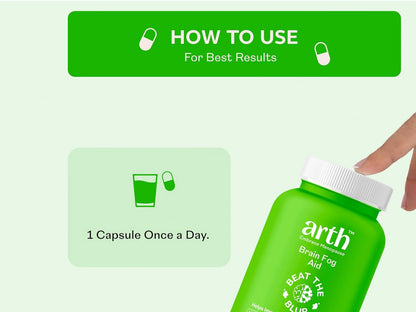Arth Brain Fog Aid Health Supplement Capsule For Women