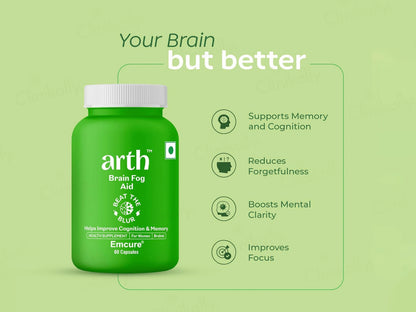 Arth Brain Fog Aid Health Supplement Capsule For Women