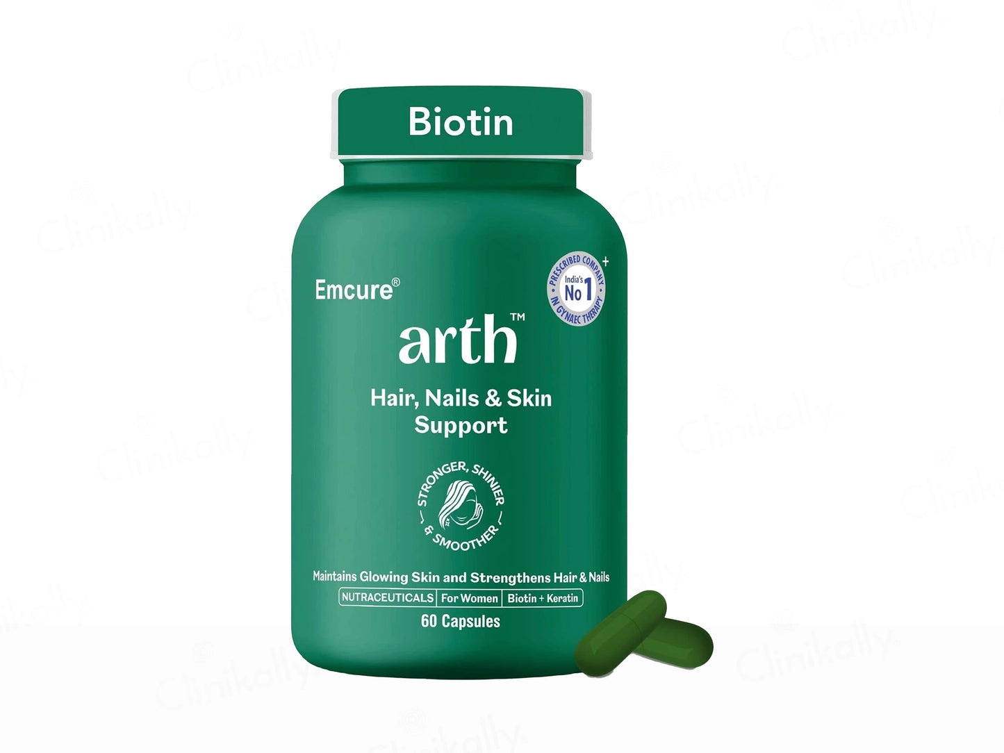 Arth Hair, Nails and  Skin Support Nutraceutical Capsule For Women