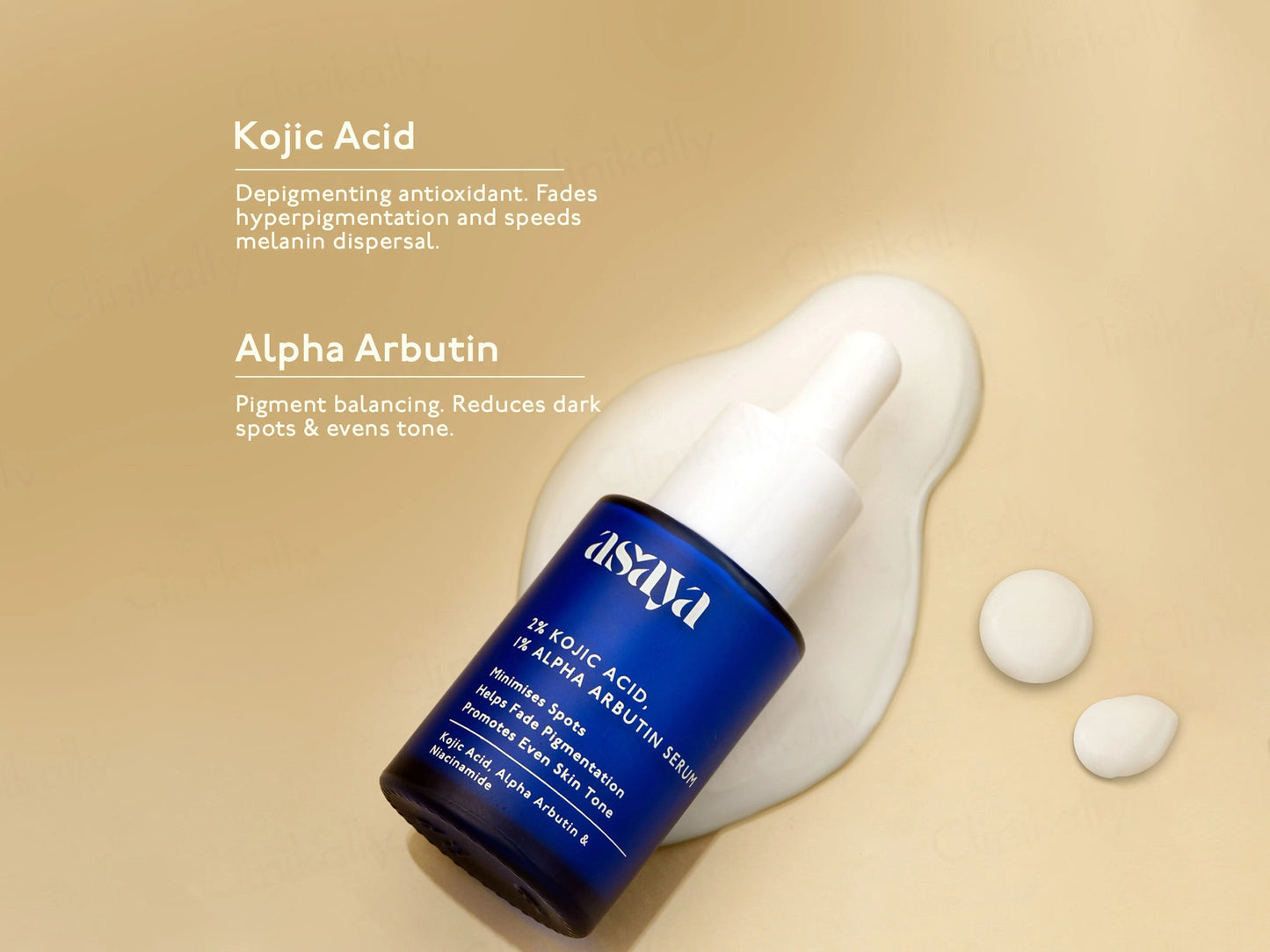 Asaya 2 Percent Kojic Acid  1 Percent Alpha Arbutin Face Serum