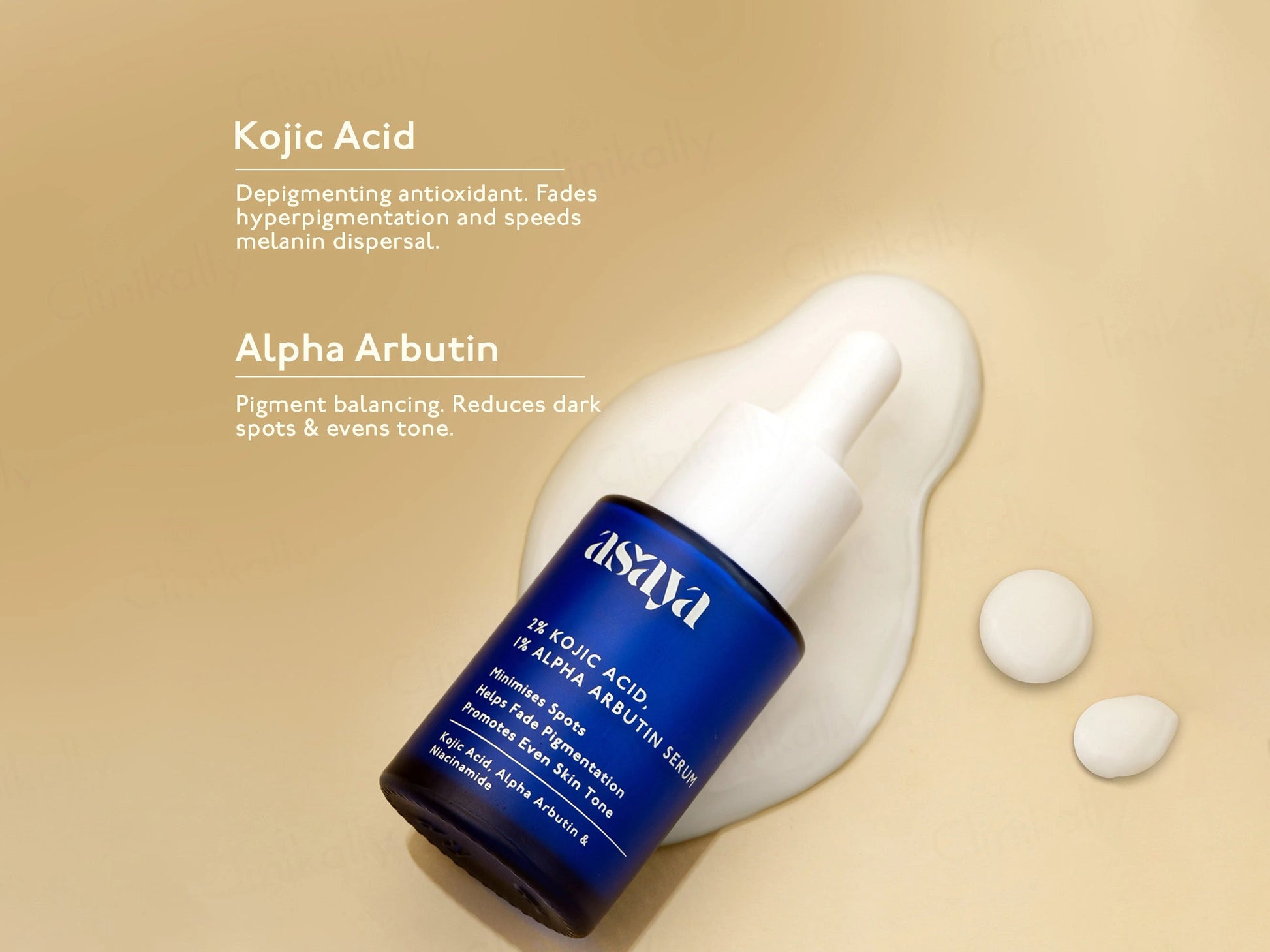 Asaya 2 Percent Kojic Acid  1 Percent Alpha Arbutin Face Serum