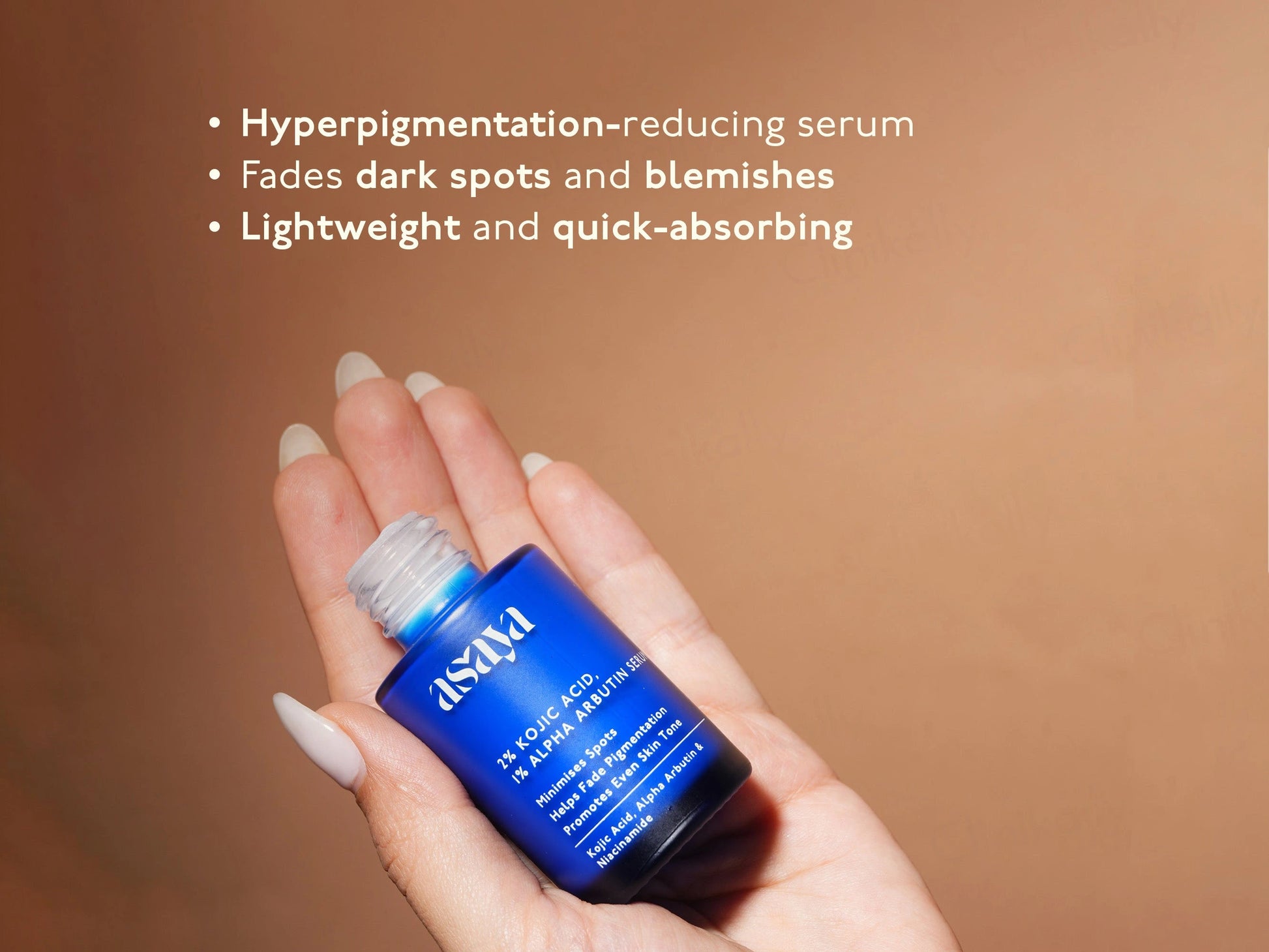 Asaya 2 Percent Kojic Acid  1 Percent Alpha Arbutin Face Serum