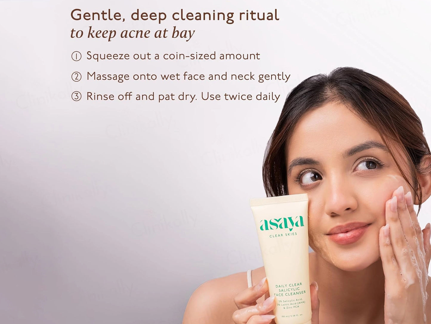 Asaya Daily Clear 2 Percent Salicylic Acid Face Cleanser