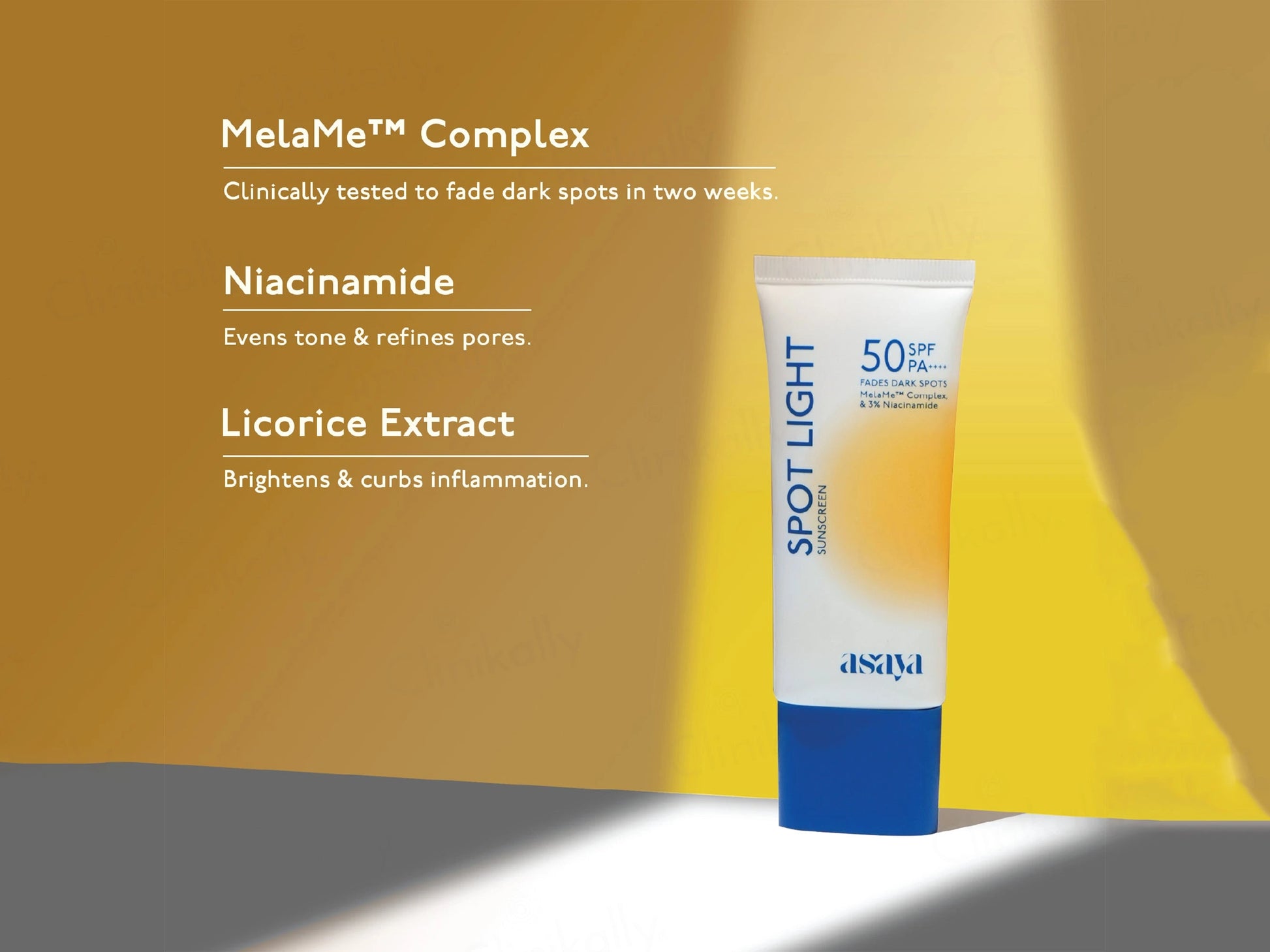 Asaya Spot Light Sunscreen SPF 50 PA