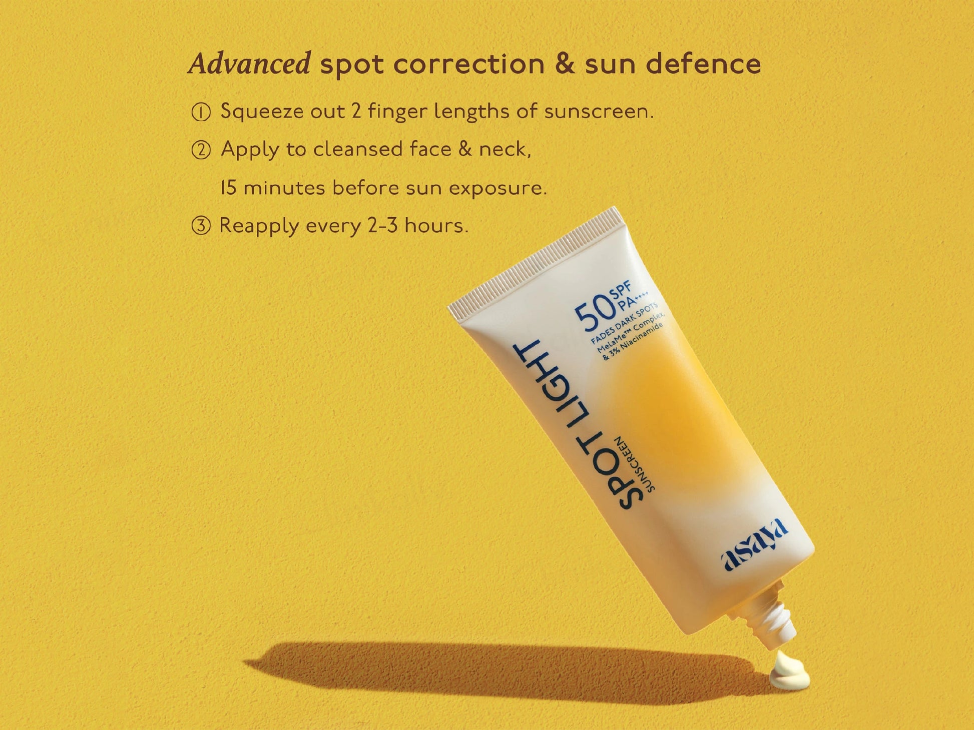 Asaya Spot Light Sunscreen SPF 50 PA