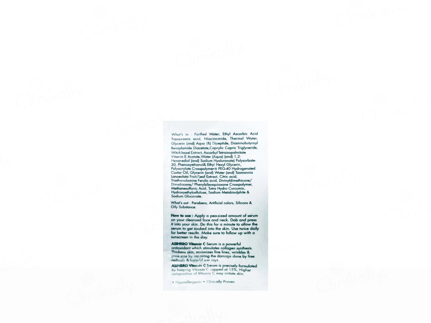 Asinbro 15 Percent Vitamin C Face Serum