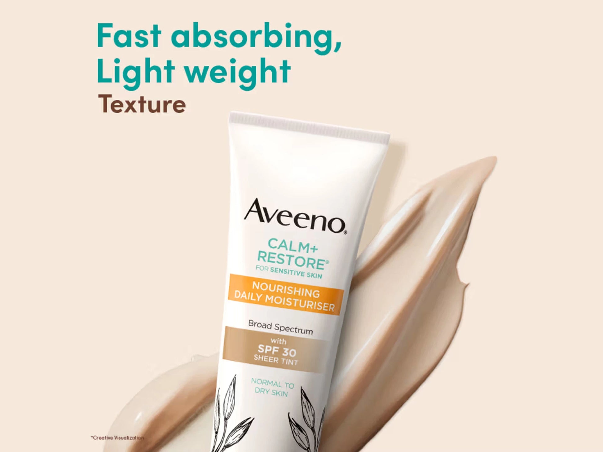 Aveeno Calm Restore Nourishing Daily Moisturiser Sheer Tint SPF 30