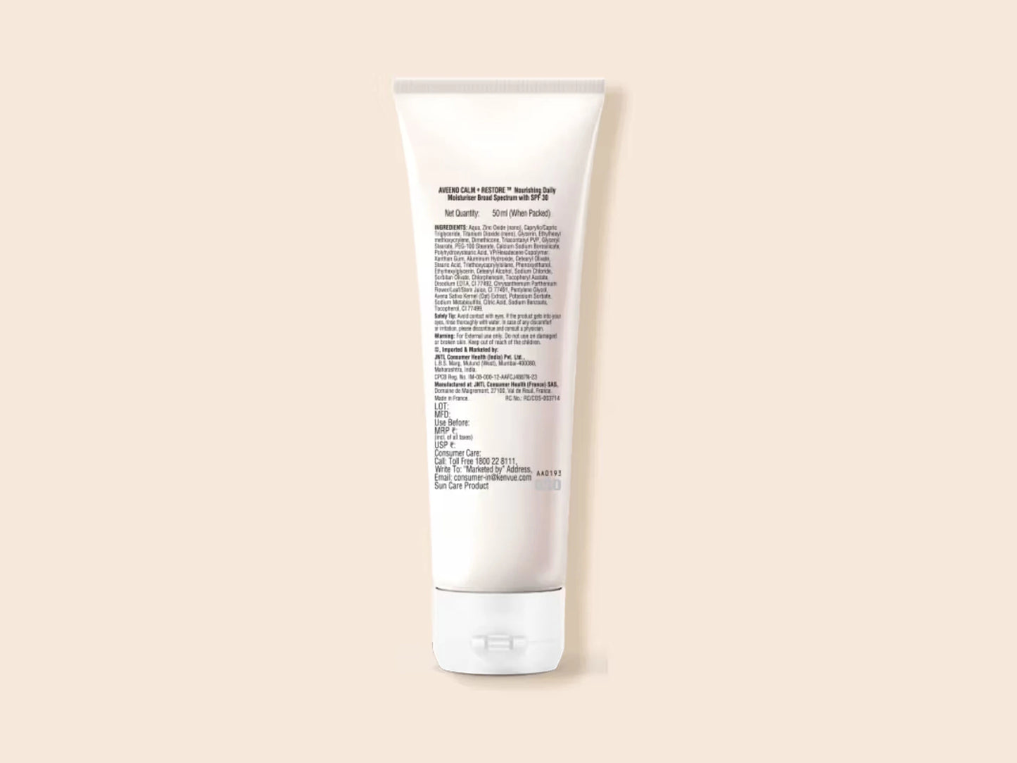 Aveeno Calm Restore Nourishing Daily Moisturiser Sheer Tint SPF 30