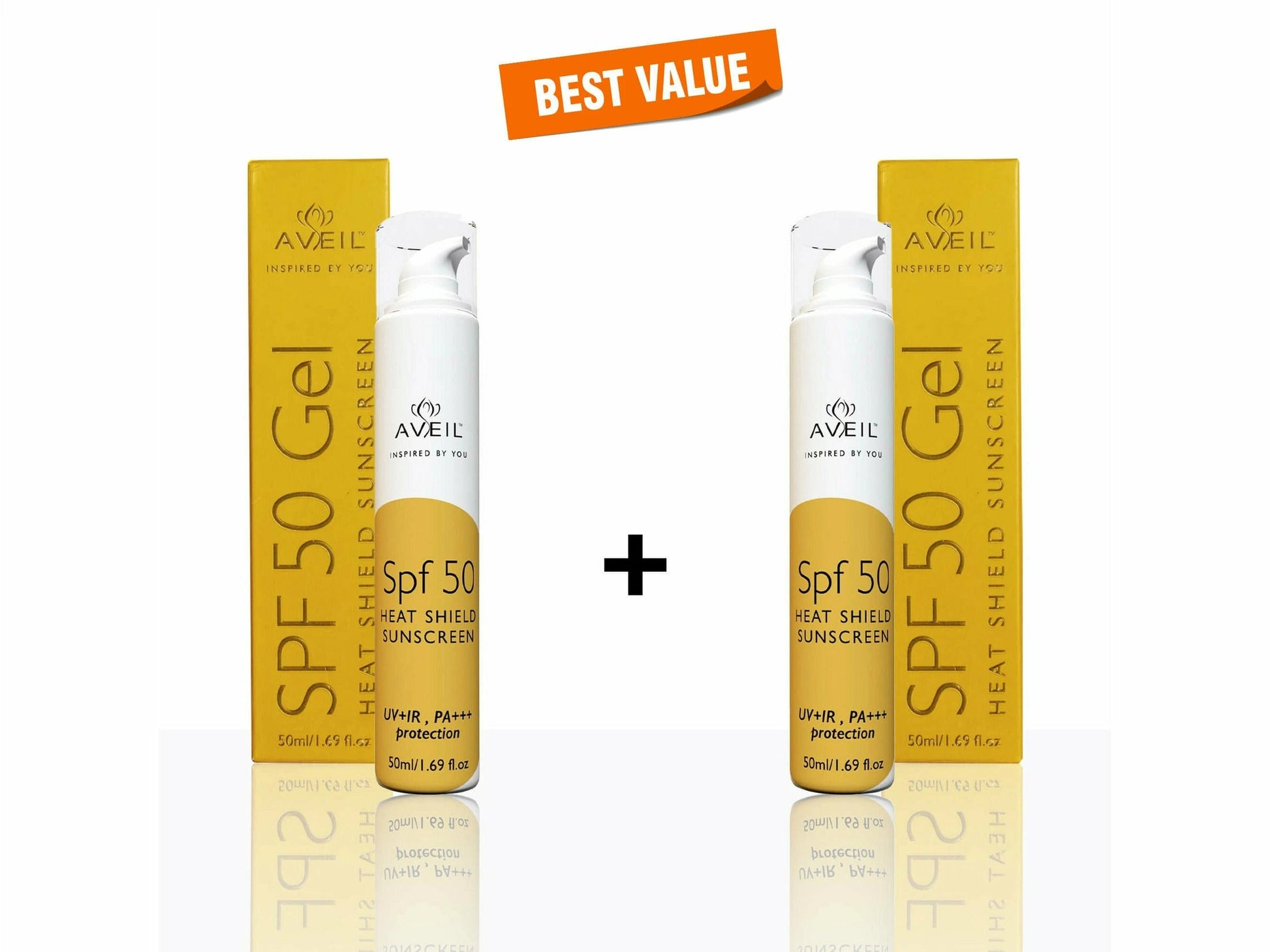 Aveil SPF 50 Gel Heat Shield Sunscreen