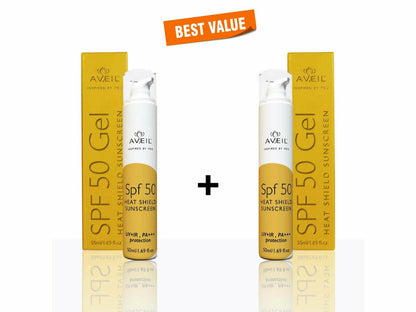 Aveil SPF 50 Gel Heat Shield Sunscreen