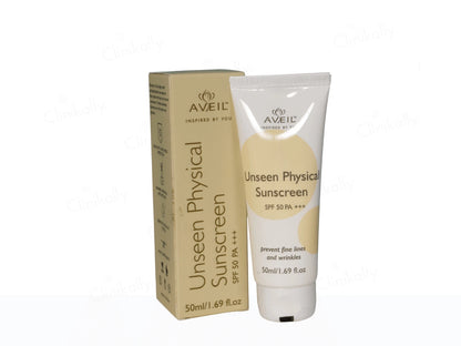 Aveil Unseen Physical Sunscreen SPF 50 PA