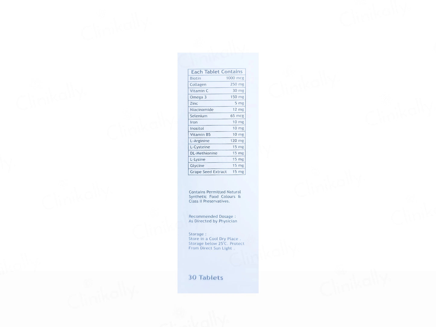 Azelia Biotin and  Collagen Supplement Tablet