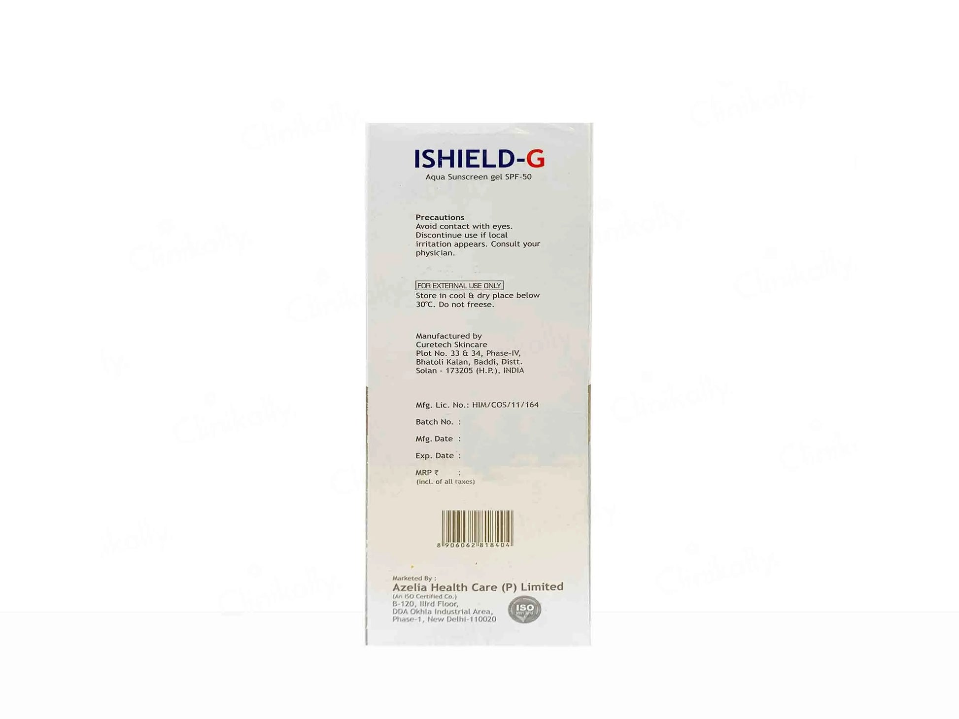 Azelia I-Shield-G Aqua Sunscreen Gel SPF 50