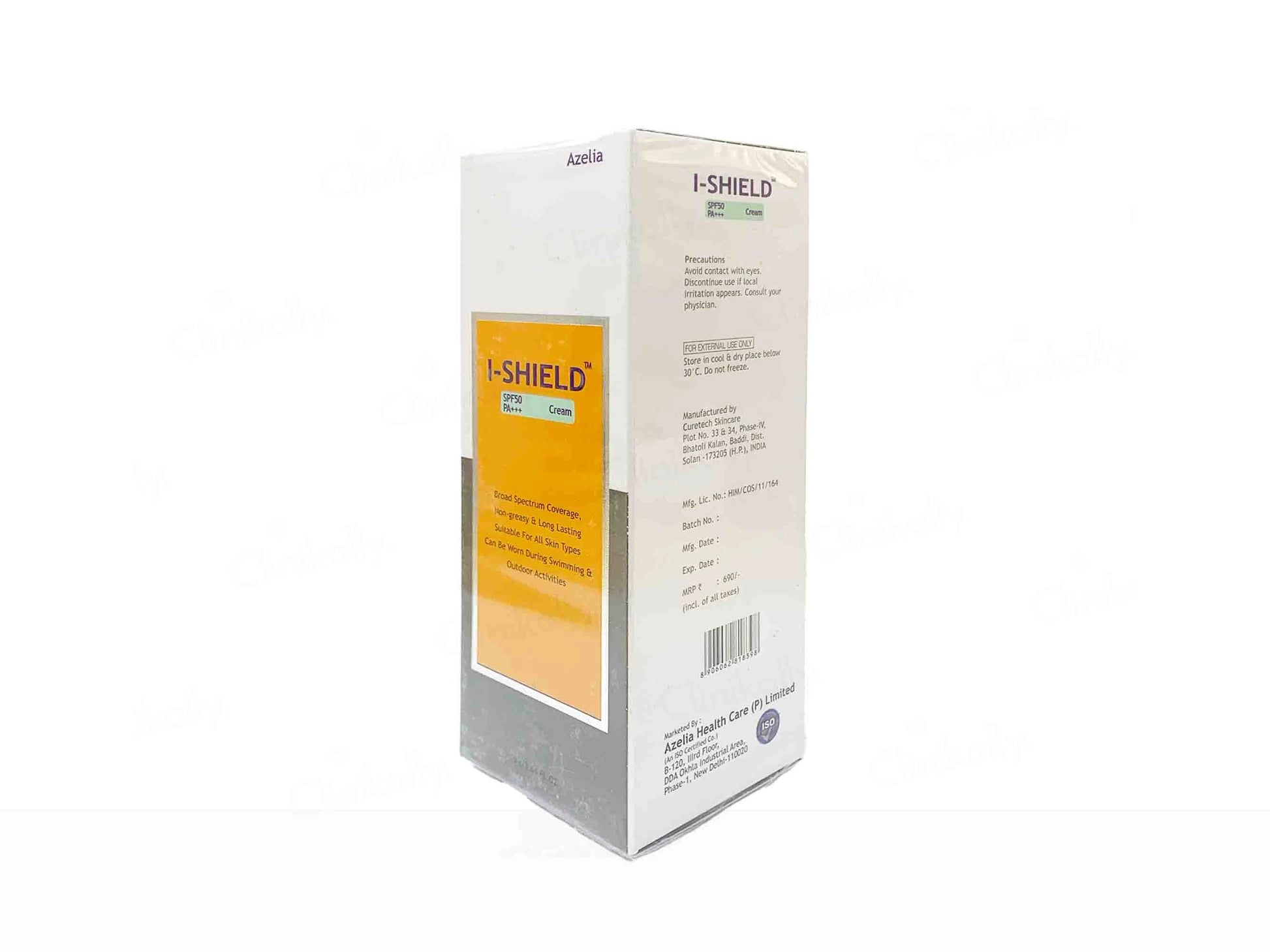 Azelia I-Shield Sunscreen Cream SPF 50 PA