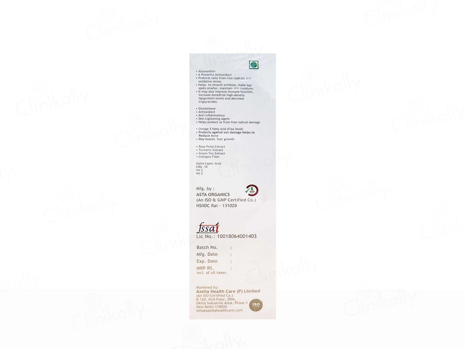 Azicare Complete Skin Nutrition Tablet